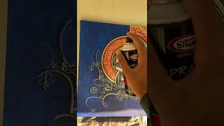 Lacquer spray for painting  lacquer or varnish  how to do lacquer spray on painting calligraphy [upl. by Orville]