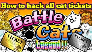 v135 How to hack Normal Rare Lucky Platinum and Legend Tickets in The Battle Cats using Termux [upl. by Ezaria82]