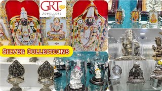 Grt Silver Collections  GRT Silver Pooja products  Grt Shopping vlog  Silver gift gold God Idols [upl. by Adnahc]