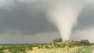 INSANE TORNADO from the inside with Dominator 3 near Windthorst Texas [upl. by Ahsiakal545]