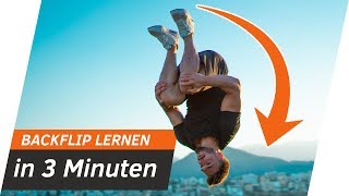 RÜCKWÄRTSSALTO lernen in 3 MINUTEN  Backflip Tutorial  Andiletics [upl. by Banna]