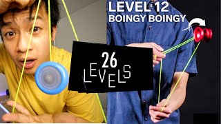 I Attempted WIREDs 26 Levels of YoYo Tricks Easy to Complex [upl. by Eledoya]