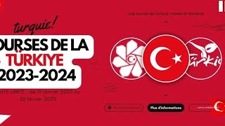 BOURSE DU GOUVERNEMENT DE TURQUIE 🇹🇷 20242025 à savoir [upl. by Nynnahs773]