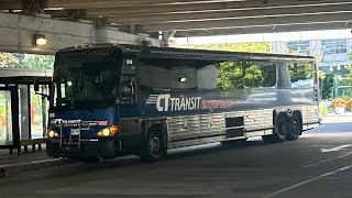 CTtransit 2010 Motor Coach Industries D4500CT 1019 Ride on route 971 Express [upl. by Erica947]