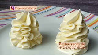 Buttercream de merengue suizo  fácil y paso a paso [upl. by Lairret]