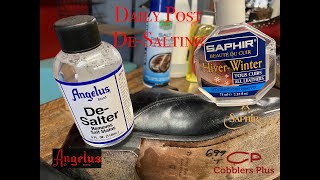 Daily Post DeSalting to remove those white marks on your footwear [upl. by Hosfmann693]