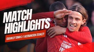 HIGHLIGHTS  Crawley Town vs Accrington Stanley [upl. by Idel]