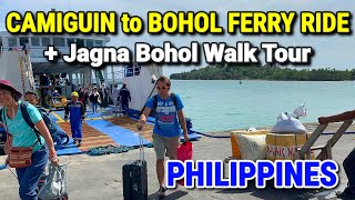 Philippines  CAMIGUIN ISLAND to BOHOL FERRY BOAT RIDE amp Jagna Bohol Walking Tour [upl. by Ahsyas]