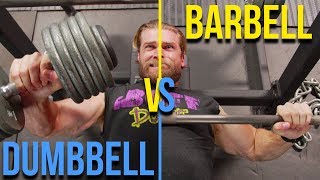 Dumbbell vs Barbell Workout  Which Builds More Muscle [upl. by Mines]