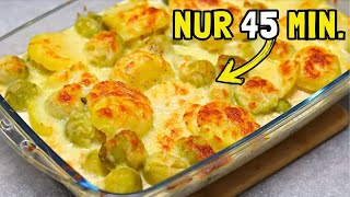 Der Rosenkohl Auflauf ist so lecker dass ich den jeden Tag mache Rosenkohl Gratin mit Kartoffeln [upl. by Anairad821]