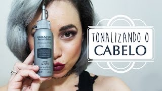 Como tonalizar o cabelo com Keraton cinzagrafit [upl. by Onailimixam884]