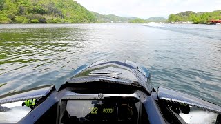 stock 2023 SeaDoo RXPX APEX Top Speed [upl. by Cristionna857]