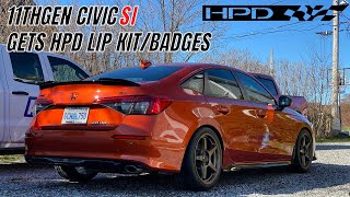 2022 Honda Civic SI before and after HPD Kit 11th gen civic [upl. by Asiole]