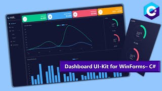 Dashboard UIKit Template For Winforms  C [upl. by Ahtinak61]