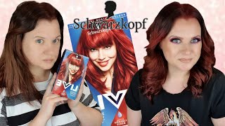 SHWARZKOPF LIVE 035 Real Red Hair Dye Application  Brunette To Red  Clare Walch [upl. by Ewart]