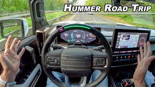 Hummer EV Road Trip  Actually Living with the 1000hp Edition 1 POV Binaural Audio [upl. by Hana]