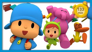 🎒 POCOYO AND NINA  Back to School  133 minutes   ANIMATED CARTOON for Children  FULL episodes [upl. by Nrubua178]