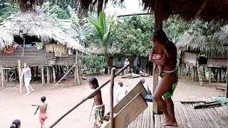 Authentic Embera Indian Village  Panama [upl. by Eedyah]