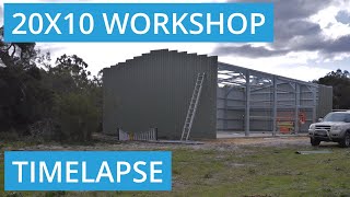 Timelapse of Shed Built in Casuarina Western Australia 6167 [upl. by Ayama186]