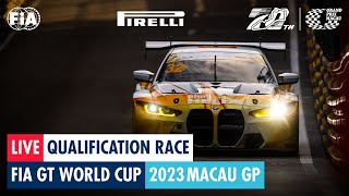 REPLAY  Qualification Race  FIA GT World Cup  Macau GP 2023 [upl. by Ynnub]