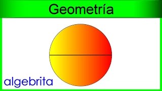 Área de un círculo conociendo su diámetro Geometría 205 [upl. by Shalne]