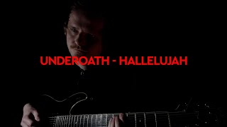 Underoath  Hallelujah  guitar cover by krismelderis  w on screen TABS [upl. by Demmahom]