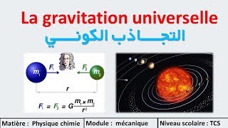 La gravitation universelle Tronc commun 1er partie  التجاذب الكوني [upl. by Blase]