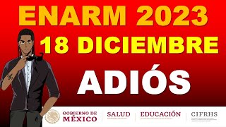 SE ACABARON LOS ASPIRANTES 18 DE DICIEMBRE ENARM 2023 SELECCION DE ESPECIALIDAD [upl. by Callean]