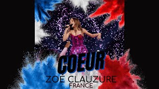 Cœur  Zoé Clauzure  KARAOKE with backing vocals [upl. by Shanta]