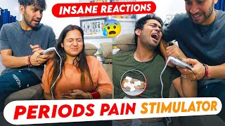 Experiencing the Periods Pain Stimulator😱 Hilarious Reactions🥹 [upl. by Yrral]