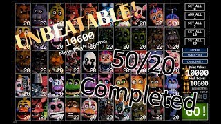 5020 MODE COMPLETED  10600 Points  Ultimate Custom Night [upl. by Alliw]