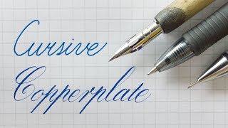 Writing Cursive and Copperplate [upl. by Schultz]