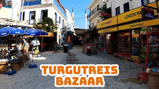 Bodrum Turgutreis Bazaar Walking Tour  MuğlaTurkey [upl. by Sharos]