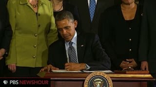 Obama signs bipartisan farm bill [upl. by Tolecnal]