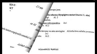 kcse matumizi ya lugha  karatasi ya pili kiswahili  kiswahili karatasi ya pili maswali  kcse [upl. by Laspisa]