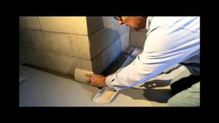 BasementWaterproofingInstallationmp4 [upl. by Jermain]