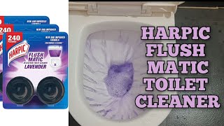 Harpic Flushmatic Lavender  Flushmatic Toilet Cleaner Blocks [upl. by Meerak]