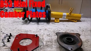 R53 Mini Cooper S Fixed Camber Plates Install DIY Part 2 of 2 [upl. by Elspeth]