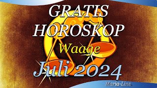 ❤️ Waage Horoskop für Juli 2024 Liebe Beruf Gesundheit amp Spirituelles Monatshoroskop [upl. by Nirro]