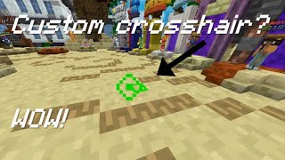 How to use custom crosshair in onix client minecraftclient minecraft minecraftbedrock [upl. by Lyndel844]