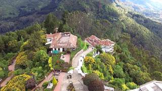 Cerro Monserrate vista de drone Bogotá Colombia [upl. by Llewoh]