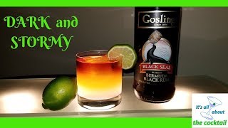 Dark and Stormy its all about the cocktail  Goslings black seal rum3 ingredient cocktails [upl. by Enelrats]