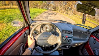 2005 Fiat Seicento 11 FIRE 55HP 0100 POV Test Drive 1417 Joe Black [upl. by Adnaugal]