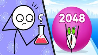 ALCHEMY PUZZLE vs STICKMAN ROLL  New Levels Super UPDATE Satisfying Double Gameplay STICKMAN Puzzle [upl. by Serafina]