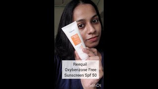 How does the Reequil Oxybenzone Free Sunscreen Spf 50 looks on my skin shorts reequil sunscreen [upl. by Latnahs]