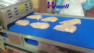 HiwellFlattener machine for chicken breast YYJ400 [upl. by Ellehsad236]