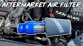 PERFORMANCE AIR FILTER install VW GOLF MK6 14 TSI INSANE SOUNDS [upl. by Yerocal]