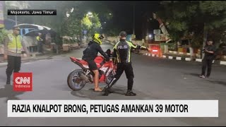 Razia Knalpot Brong Petugas Amankan 39 Motor [upl. by Darken276]