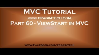 Part 60 ViewStart in asp net mvc [upl. by Daune762]