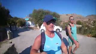 The walk from Lindos Gardens to Lindos Beach 2017 [upl. by Halik]